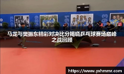 马龙与樊振东精彩对决比分揭晓乒乓球赛场巅峰之战回顾